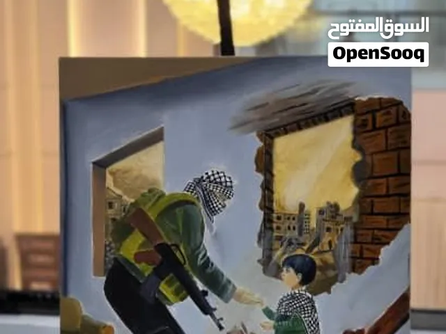 > لوحات كانفاس فنية فاخرة (خط عربي ورسم)