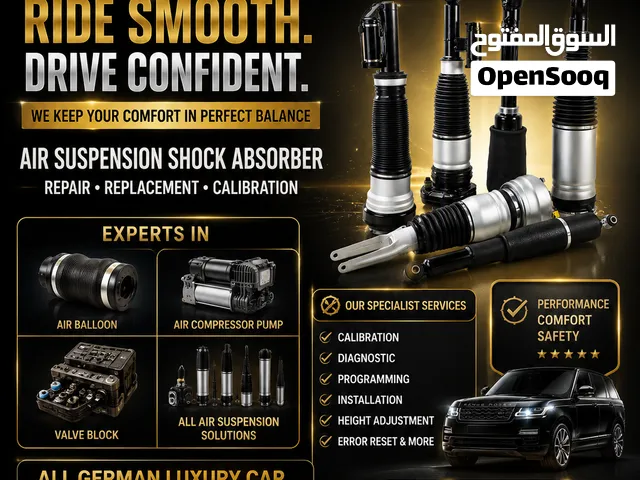 AL GERMAN LUXURY CAR AIR SUSPENSION SHOCK AIR PUMP VALVE BLOCK EXPERT IN UAE