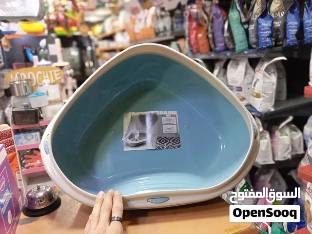 لتربوكس مفتوح / وعاء لرمل القطط بحجم 5لتر منشأ إيطالي قوي جدا ومتين مع هدية