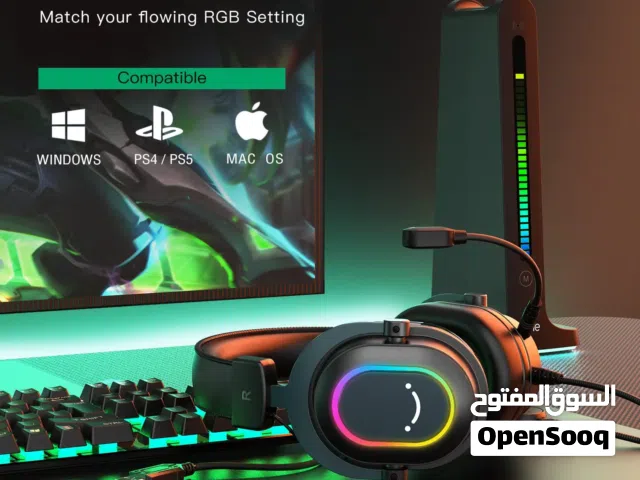 سماعة رأس فيفان  Headset Fifine H6 7.1 Rgb