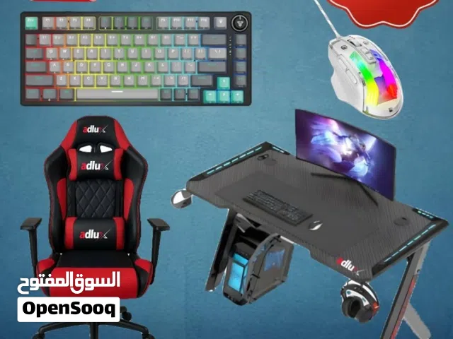 gaming chair and table