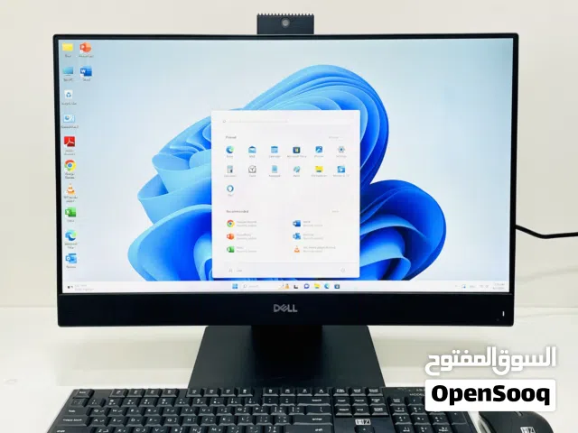 ديل كمبيوتر مكتبية  Dell AIO i5 8th Gen  Ram 8GB SSD 512GB windows 11 Pro