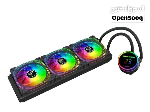 تبريد مائي GamesMaster LI360 ARGB بشاشة LCD – استخدام شهر واحد فقط (أخت الجديدة)