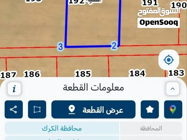 قطعة ارض للبيع في الكرك الثنية