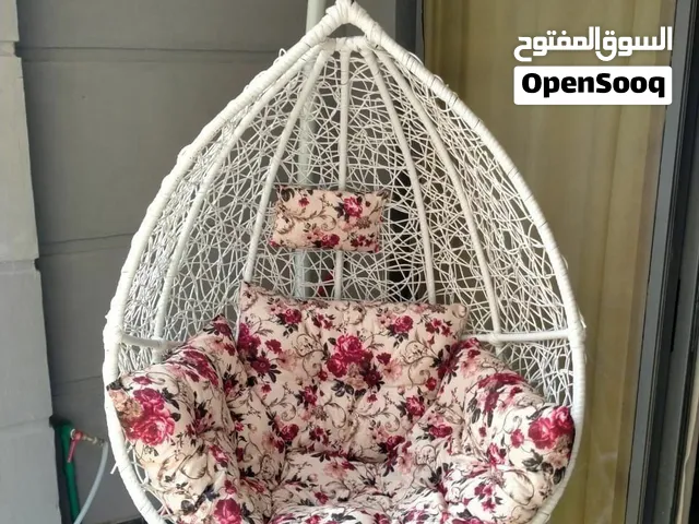 مرجيحة عش العصفور مصنوعه من الحديد المجلفن سمك 3ملي ومجدول راتان بيور ضد الصدأ والرطوبه