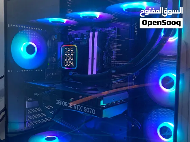 PC Gaming للبيع – RTX 5070 للبيع بي سي قيمنق بمواصفات قوية، الجهاز نظيف ويعمل بشكل ممتاز