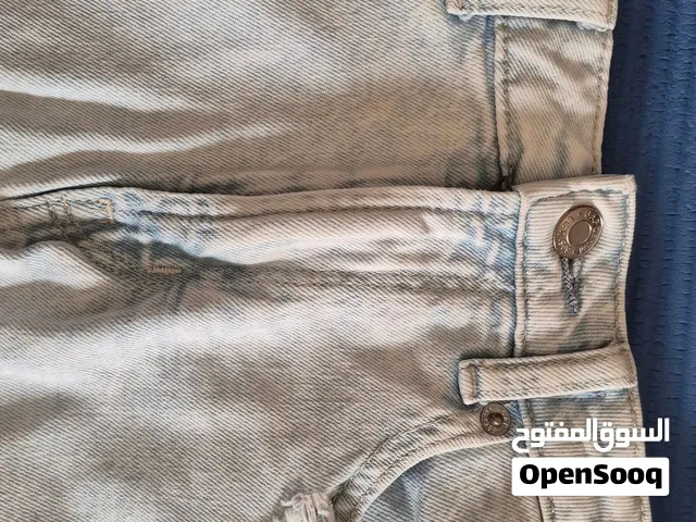 light blue GAP kids 12 GIRLFRIEND SHORTS high rise light blue cute LA girl ripped denim jean shorts
