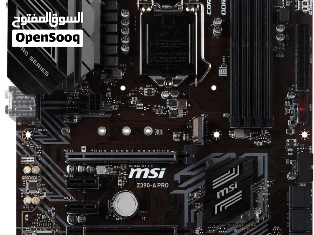 طقم ألعاب Intel i5-9400F + MSI Z390-A PRO + MSI GTX 1660 Ti Gaming X 6GB بحالة ممتازة