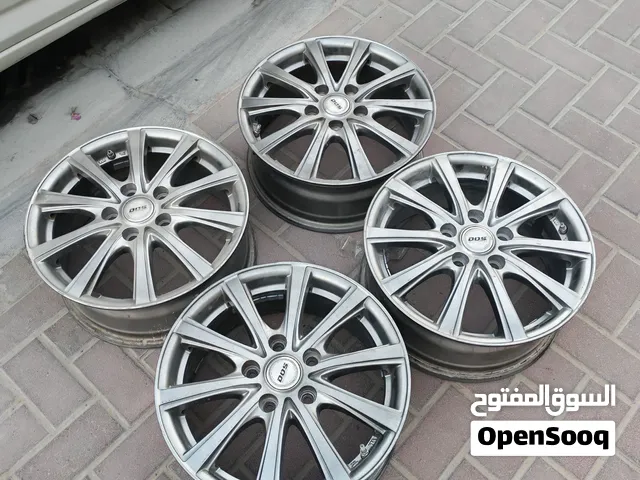 4 Alloy rings D.O.S 16x6.5 very good condition اربع جنوط المنيوم قياس 16 بحالة ممتازة ماركة D. O. S