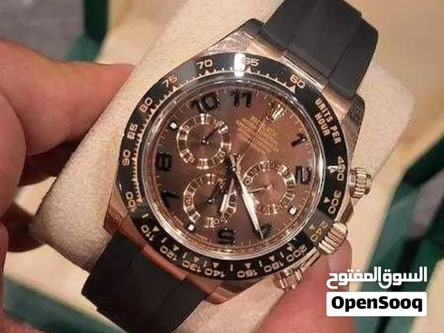 Rolex Daytona Rose Gold Chocolate Dial Rubber Strap 2021  رولكس دايتونا ذهب وردي بمينا شوكولاتة رابر