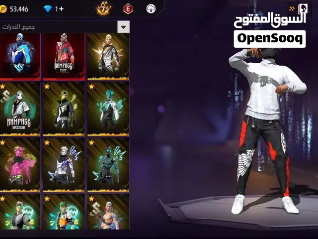 حساب فرى فاير نااادر لبيع-2000ج