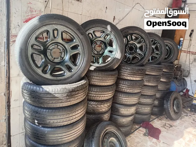 اطارات مستعمله جمله للبيع جميع المقاسات من12 ولغاية22 فحص جنط