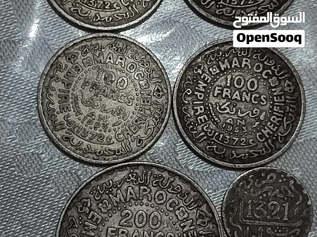Lot 100 et 200 francs maroc 1953