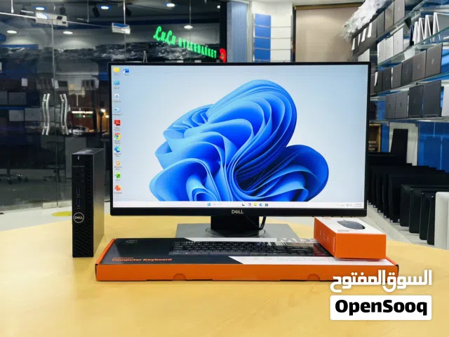Dell Optiplex Mini pc i5 8th  Gen Ram 8GB SSD 256 Dell Moniter 22” Bazeless windows 11 pro