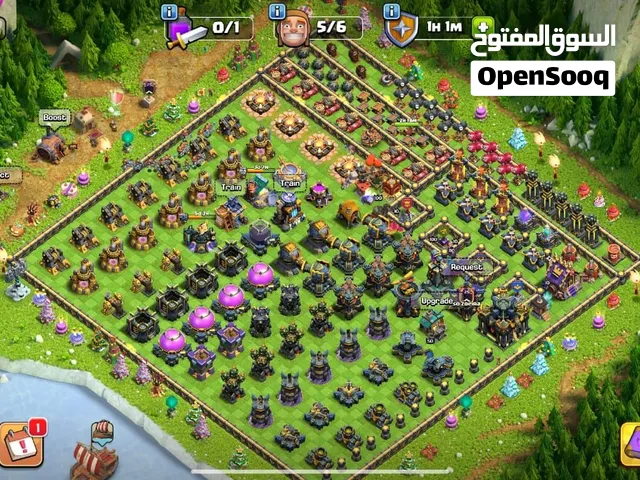 حساب كلاش اوف كلانس تاون 17 ماكس