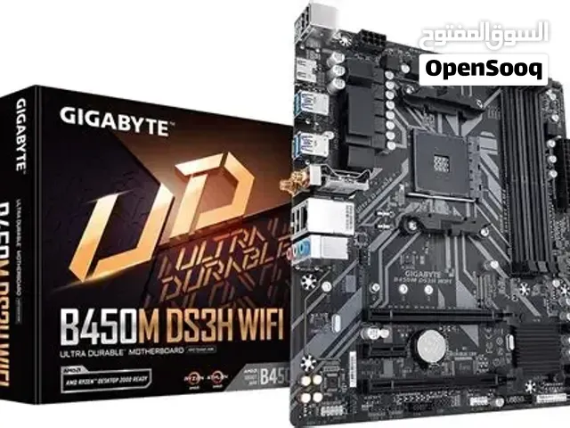 مطلوب مذربورد AM4 (B550 أو B450) شرط 4 منافذ رام