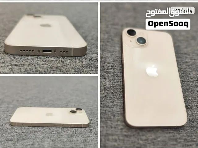 آيفون 14 مستعمل 128 جيجابايت مع الكرتونة - أبيض - حالته جيدة