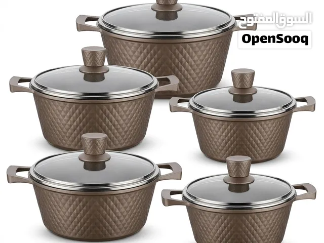 طقم قدور جرانيت هافي ديوتي (H.K Granite Cooking Set)