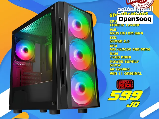 تجميعة كمبيوتر العاب اي 5 PC Computer i5-12Gen 16GB Ram RTX3050 بافضل الاسعار