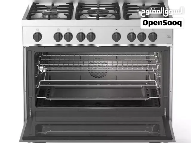 Candy 90*60 cm Gas Cooker, 5 Burners, Full Safety, Inox