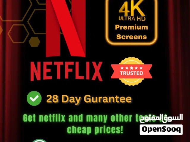 Netflix Premium 4K Screen Subscription Available at Cheap Rates 100% Guaranty