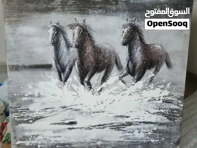 لوحة زيتية يدويه 300 ريال