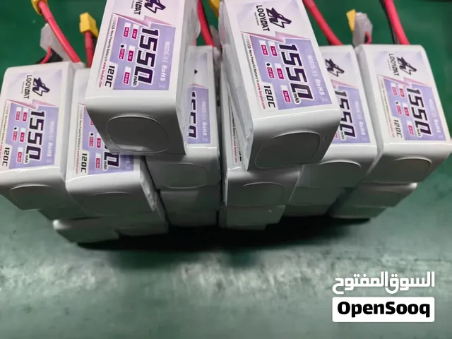 متوفر  عدة احجام من بطاريات ليثوم ليبو  الخاصة لدرونات Fpv  من 2200-650 امبير من s1-s6 خلايا ومتوفر