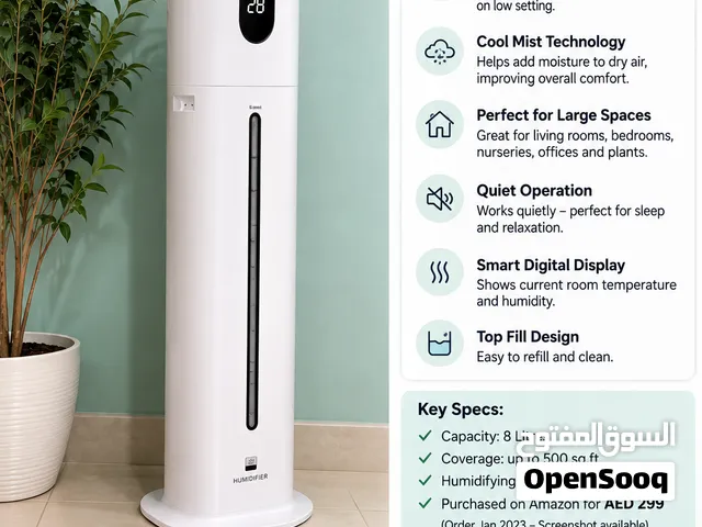 YOKEKON 8L Cool Mist Humidifier