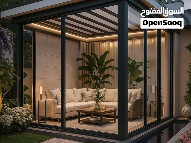 صيانة واعمال  ملاحق ومجالس وجلسات وبرجولات  والمنيوم وحديد وزجاج وخشب