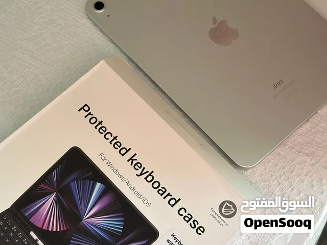 كيبورد ايباد الجيل العاشر  keyboard case iPad 10th -10.9  black :    eng+ arabic