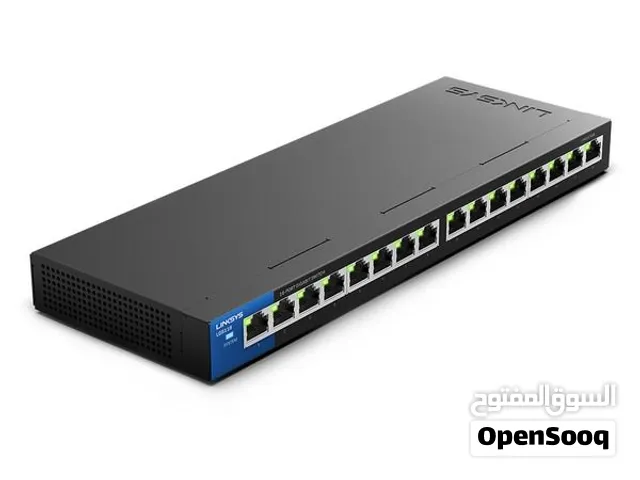 LINKSYS - LGS116P Unmanaged Gigabit Switches half PoE+ 16-port -80w budget