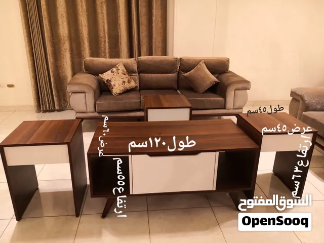 ترابيزة Tv + ترابيزة وسط+3 ترابيزات جانبية