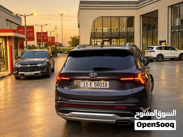هونداي سنتافي 2023 وارد امريكي فول بنراما بصمه اربع كامرات تدفئا بالكشنات جلد فور ويل ومواصفات اخرى