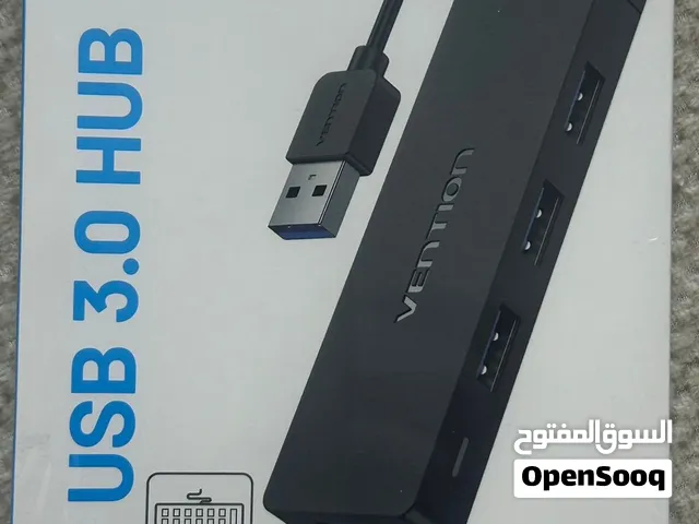 VENTION CHTBB 4-Port USB 3.0 Hub 3FT Ultra-Slim Data USB Splitter Charging - Black