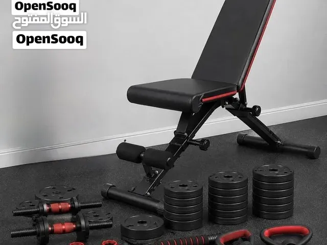 مسطبة تمرين واوزان دمبلص و شفتات