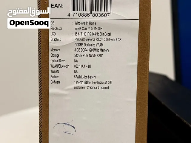 لابتوب  Nitro 5 core i5 بالكارتون جديد استعمال  شخصي شهرين،  الحاسبه مواصفات الگيمنك