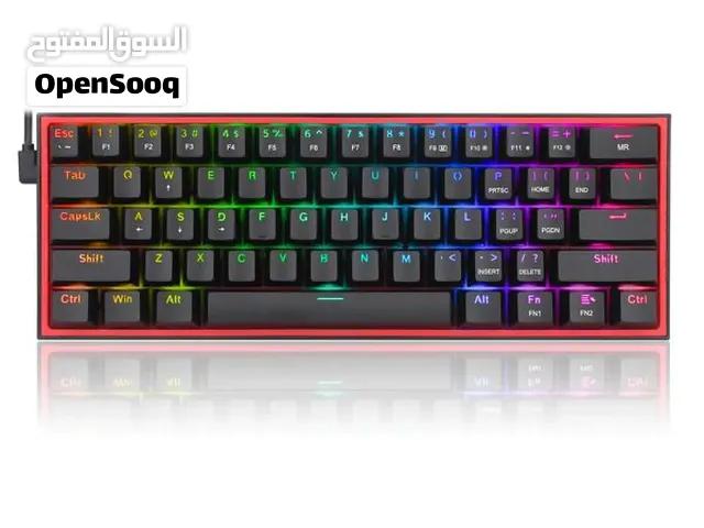 كيبورد ريد دراغون ميكانيكي اصلي REDRAGON 60% USB WIRED KEYBOARD RED SWITCH