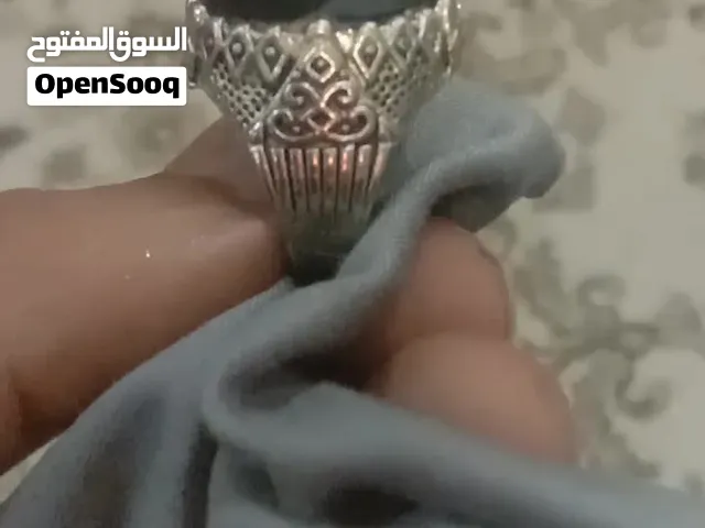 خاتم فضه عقيق يماني