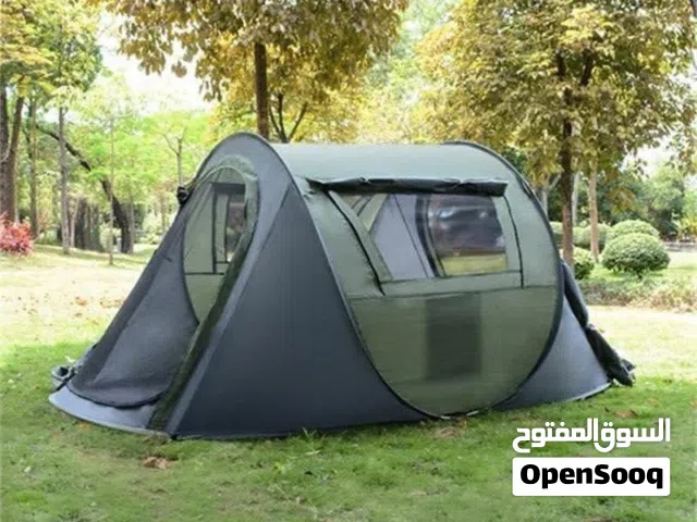 خيمة ذاتية الفتح مقاس 2.5 متر  بابين  وشباكين وأوتاد وحبال4 اشخاص 35 دينار