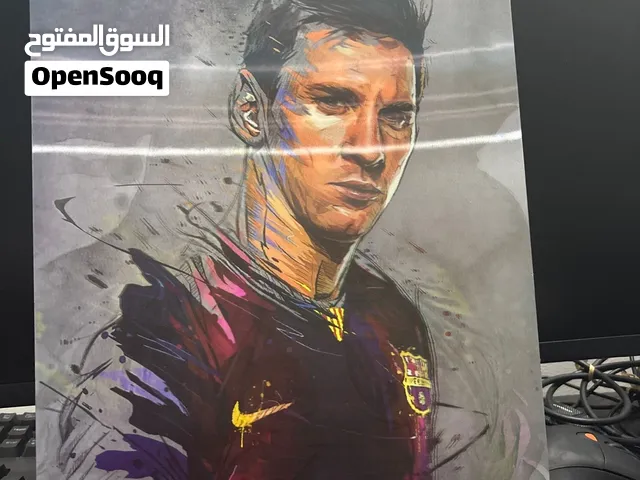 لوحة ميسي ورونالدو تفاعلية ثلاثية الأبعاد (3D) مقاس 30x40 بحالة ممتازة