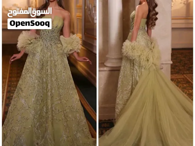 فستان تيا دريس الأصلي للبيع – لبسة واحدة مع كامل ملحقاته