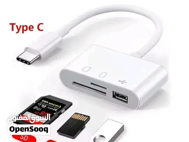 قارئ بطاقات من النوع C TF CF SD قارئ بطاقات الذاكرة USB C محول بطاقة للهاتف IPad Huawei Macbook Sams