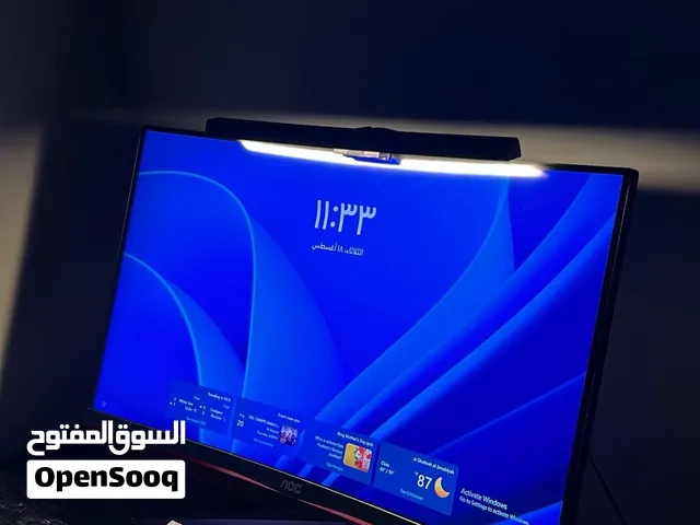 شاشة قيمنق منحنية AOC 165Hz بحالة ممتازة جداً (24 بوصة)