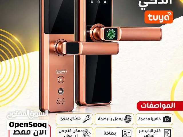 قفل الذكي الموديل FY-16 للأبواب مع كاميرا مدمجة، تحكم عن بعد و واي فاي TUYAبحجم عادي