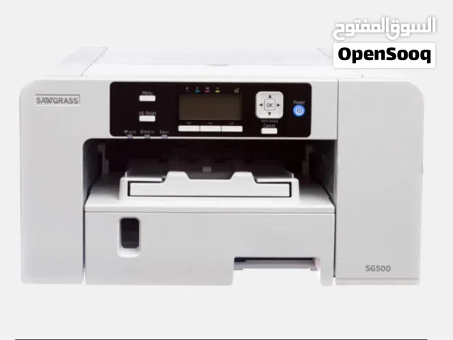 ساوجراس مجموعة طابعة ملونة بتقنية التسامي SG500 غير مستخدم مع الأحبار في الكرتون