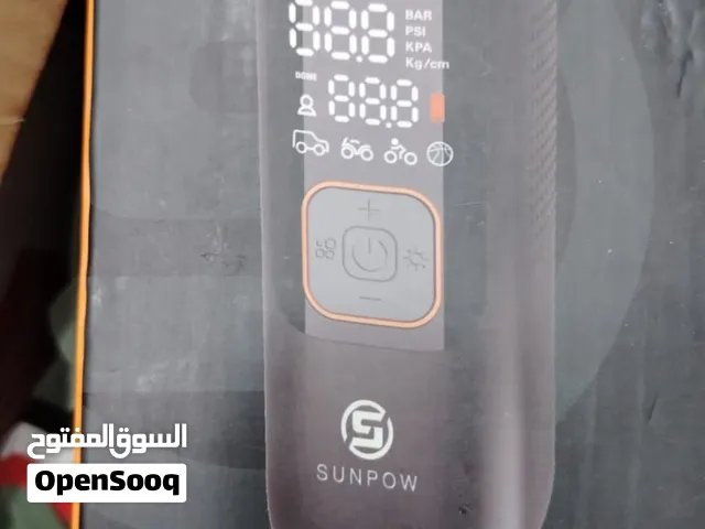 منفاخ إطارات إلكتروني محمول ذكي ماركة SUNPOW بقوة 160PSI