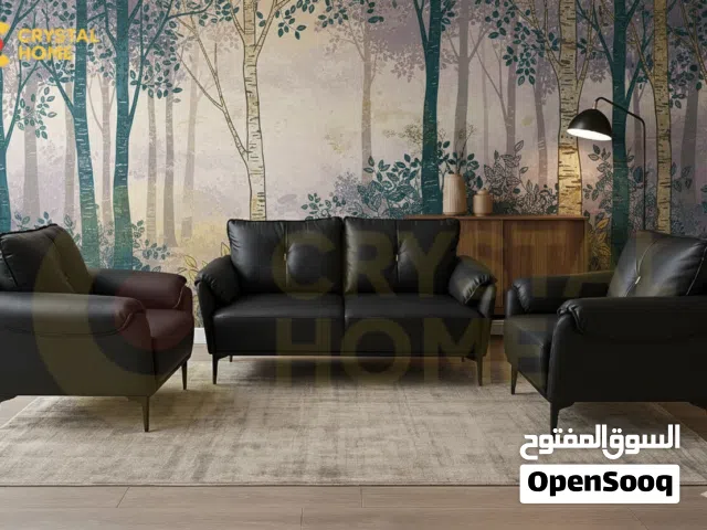 طقم كنب أسود.. فخامة وحداثة ، حضور قوي.   ستايل ناعم.. تصميم حديث.. راحة تحكي عن حالها