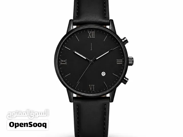 Montre Homme Noire Minimaliste