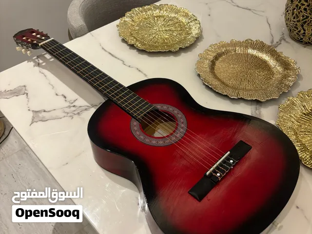 Red Acoustic Guitar