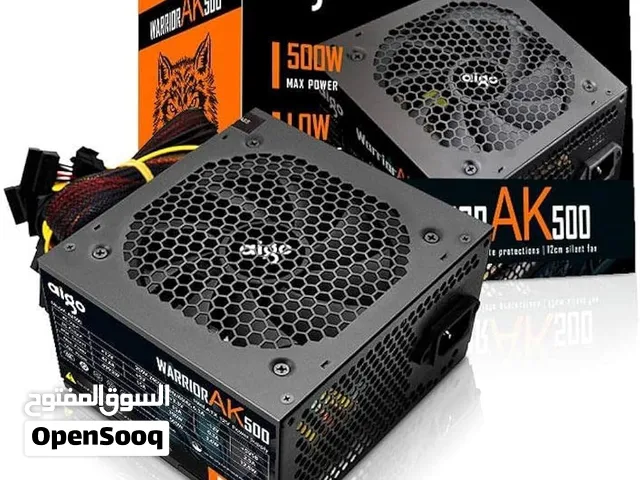 Aigo Warrior AK500, non-modular 500W power supply مزود طاقة Aigo Warrior AK500 بقدرة 500 واط (غير مع
